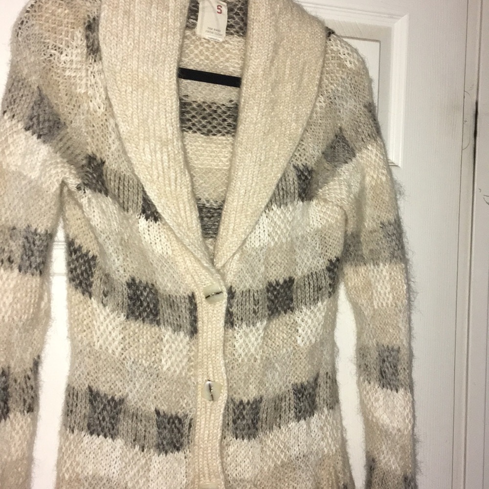Far away from close anthro hippy boho sweater S